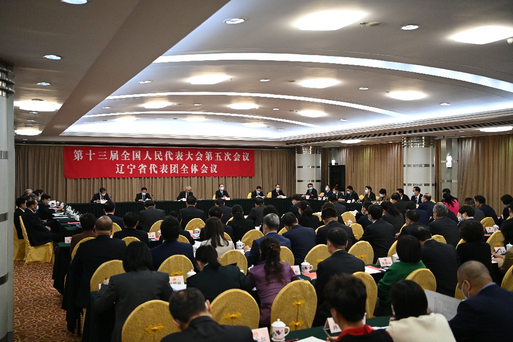 十三屆全國(guó)人大五次會(huì)議遼寧省代表團(tuán)全體會(huì)議