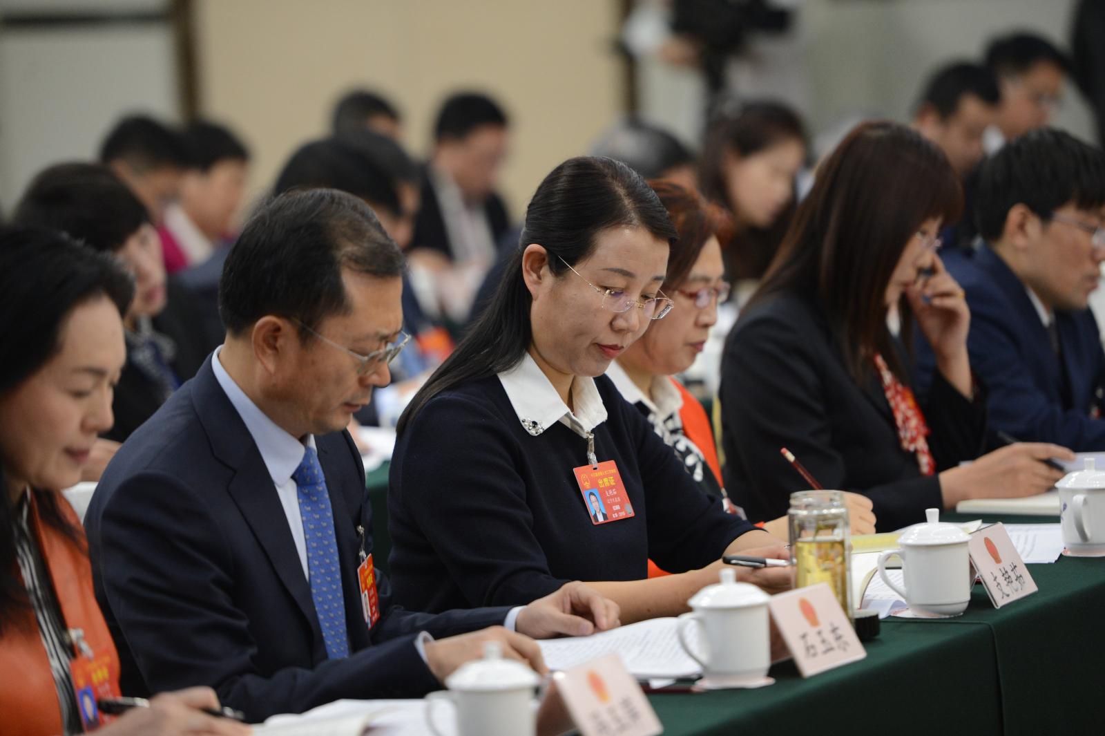全團會議審議政府工作報告